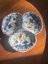 Faenza Garofano Garofano Garofano Blu Servizio 3 Sezioni Piatto 12” Made In Italy