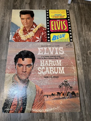 Elvis Presley - Blue Hawaii (LP, Album, Mono) (RCA VICTOR) Harum Scarum Lot Of 2