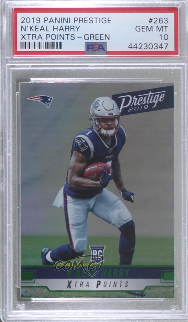2019 Panini PANINI PLAYOFF CONTENDERS ROOKIE TICKET PREVIEW AUTOGRAPHS Green #109 N'Keal Harry front