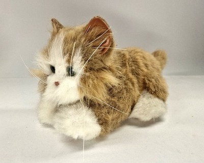for real friends, tiger electron. rot/weiße plüsch-katze 40701, l. 28 cm