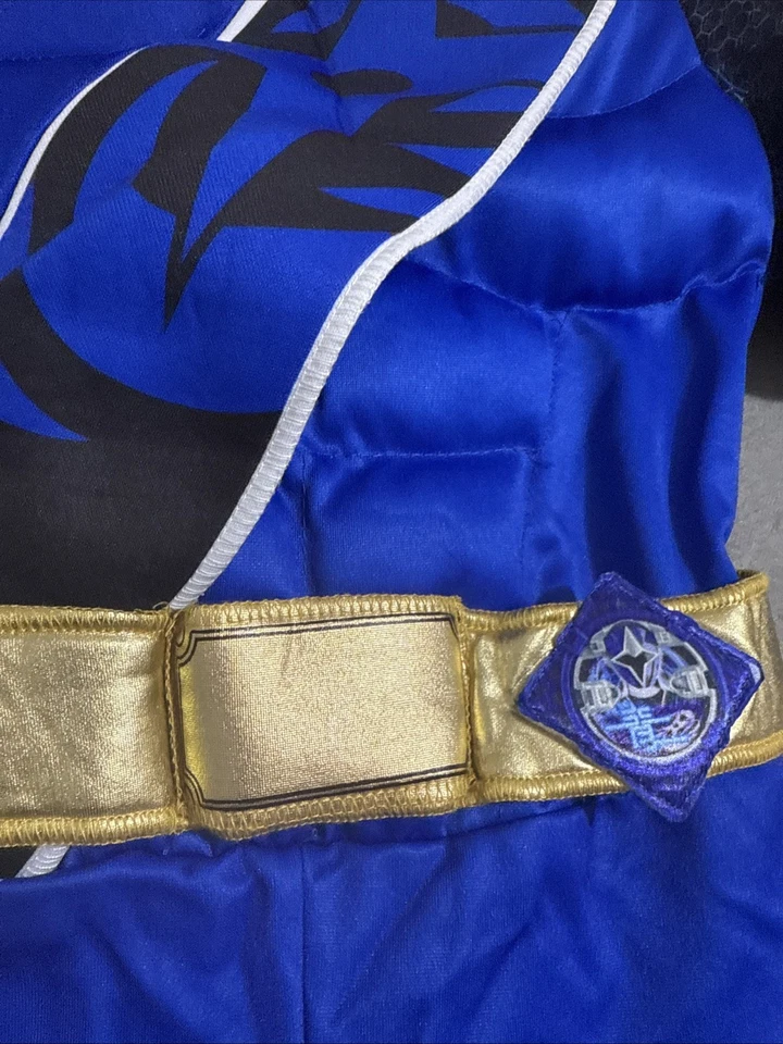 Disfraz Power Rangers Azul Rangers Niños (8-10) Mono Solo Halloween Juegos con disfraces * Foto 3 de 4