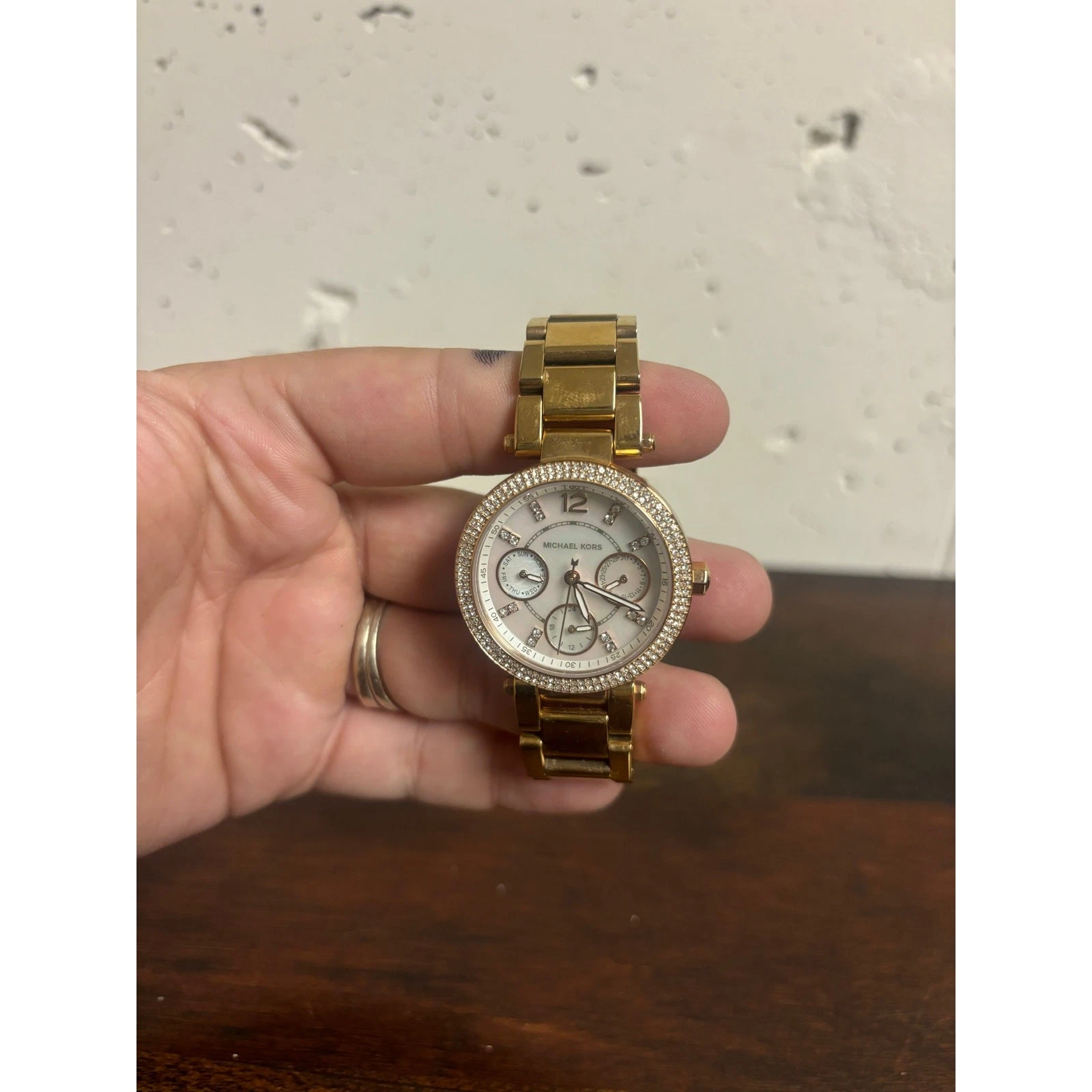 Michael Kors Parker Mini Orologio Oro Rosa Cristallo MK5616