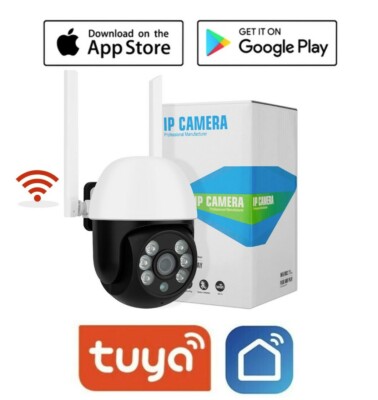 Smart IP Kamera 1080P HD WiFi 2MP CCTV 128Gb SD: Smart Life - Tuya APP WLAN