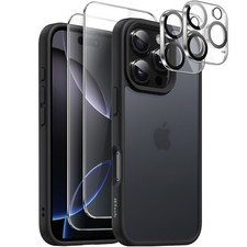 5 in 1 Matte Case for iPhone 16 Pro Max with Screen and Camera Lens Protector