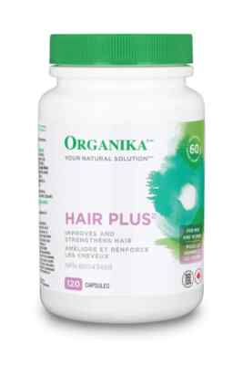 Organika Hair Plus Improves Strengthens Natural Solution Healthy 120pcs NEW