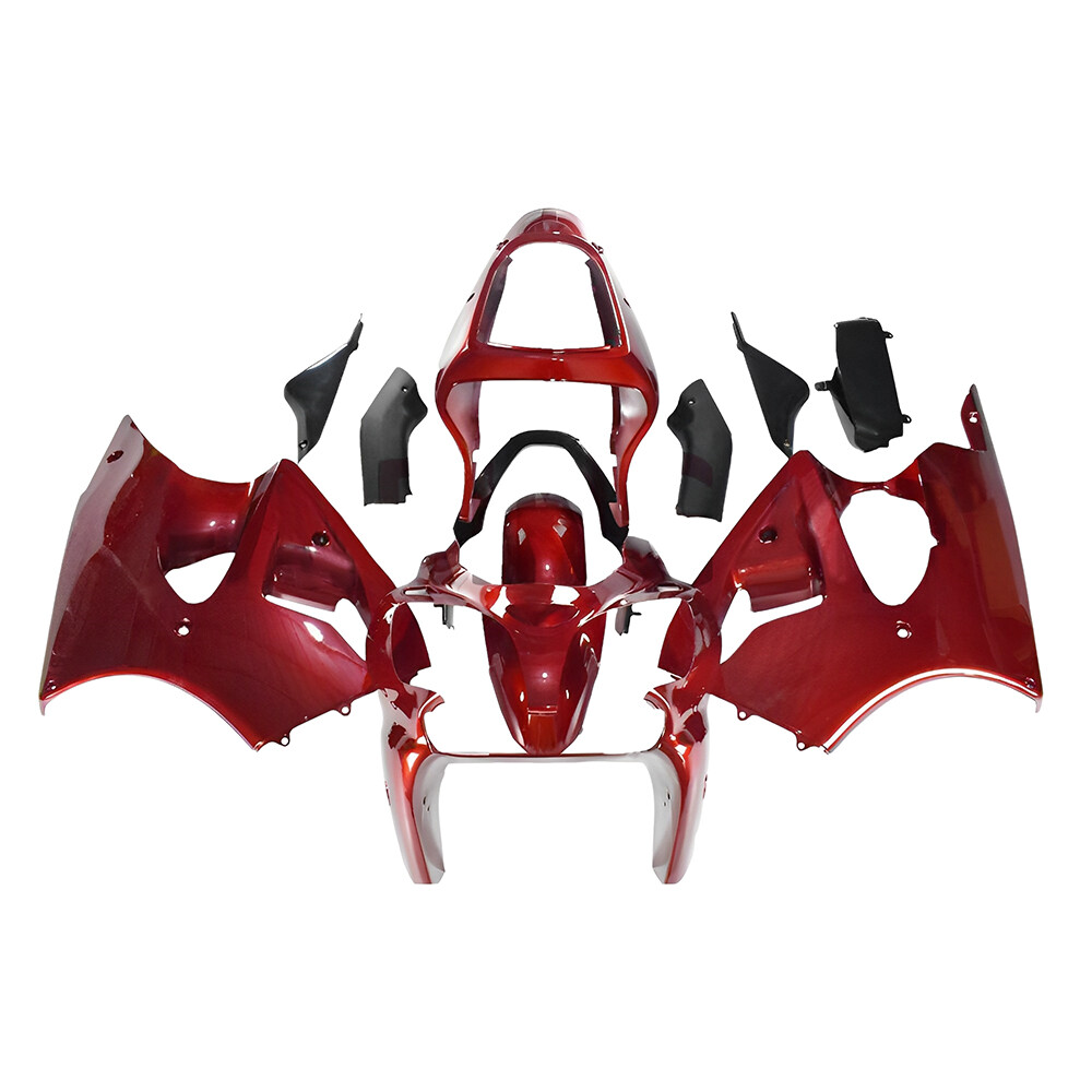 ポコ Candy Red Fairing Kit For ZX6R Ninja Kawasaki 2000 2001 2002 ZX-6R