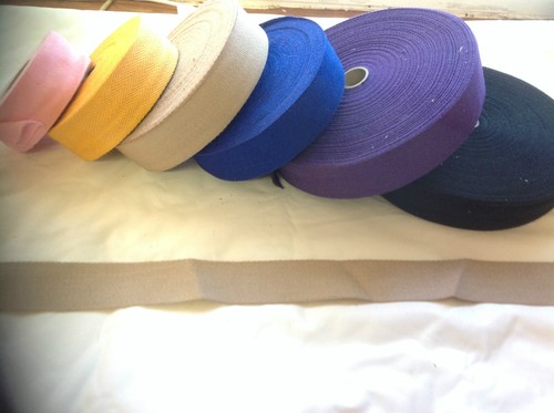 38 mm Acryl BINDUNG Köper/Schürze/Kante/Band 1 1/2 Zoll breit 1, 2, 5, 8 m Farben - Bild 1 von 6