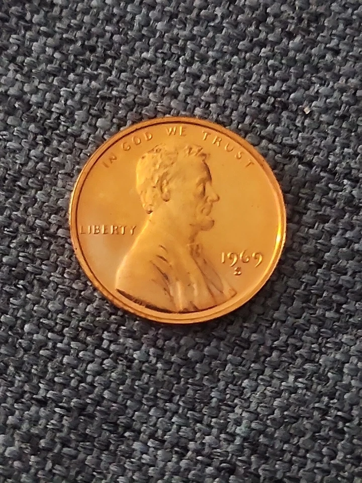 1969 S PROOF with DDO/DDR HIGH  GRADE  RD DOUBLING ON LINCOLN /IGW/U.S.A/ DATE/S - Image 4 of 4