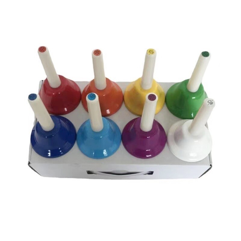 Colorful Handbells Set 8 Note Musical Bells Hand Percussion Bells Music Toy eBay