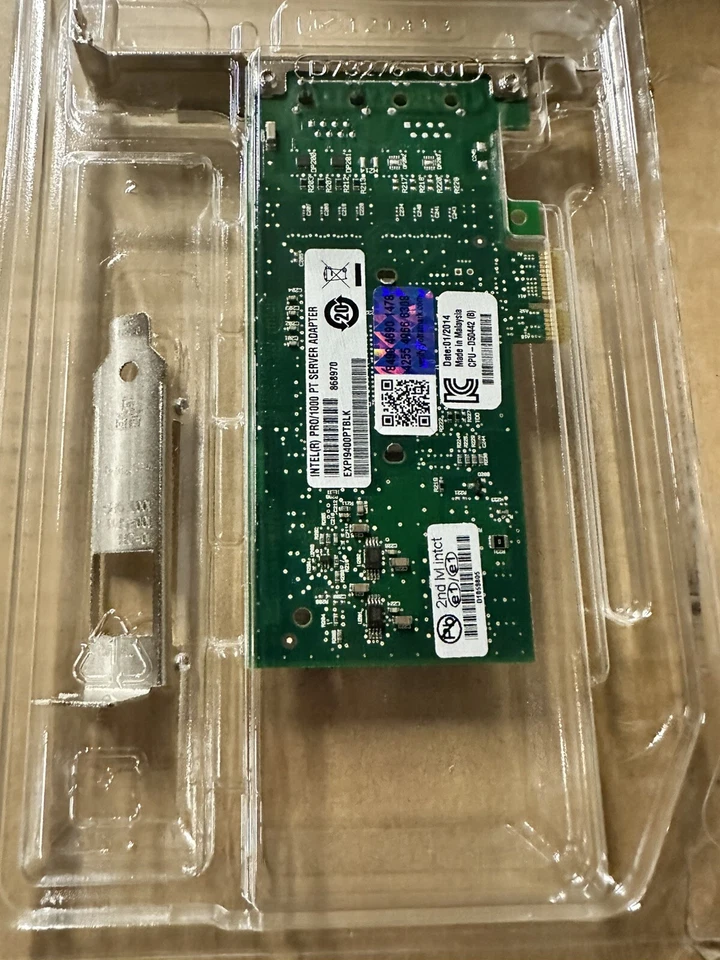 INTEL EXPI9400PTBLK PRO / 1000 PT SINGLE NEW BULK PACK - Image 2 of 2