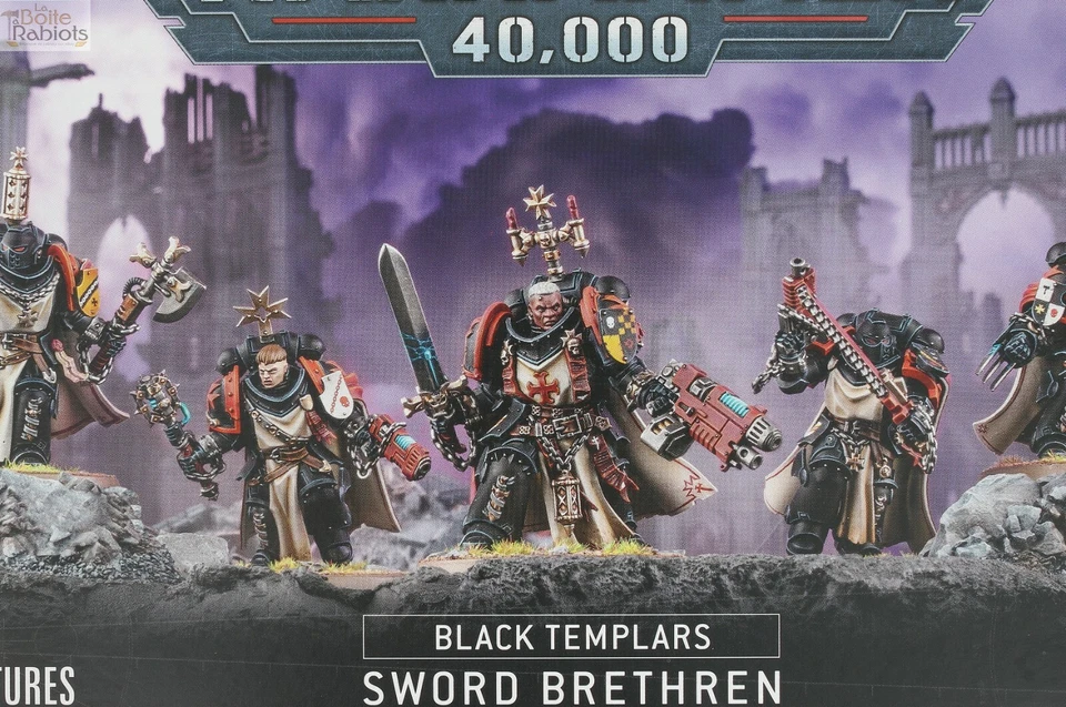 Warhammer 40000 Black Templars Primaris Sword Brethren Vente au détails