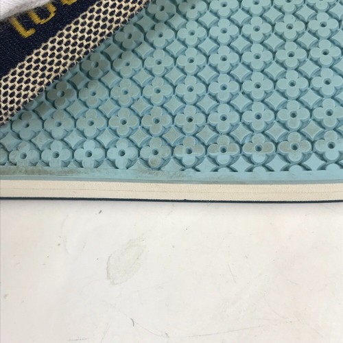 LOUIS VUITTON logo Beach sandals, slippers, shoes Sandals rubber blue - Picture 15 of 16