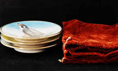 Veneto Flair Bird Series Limited Edition, 3 Plates Duck, Owl & Falcon