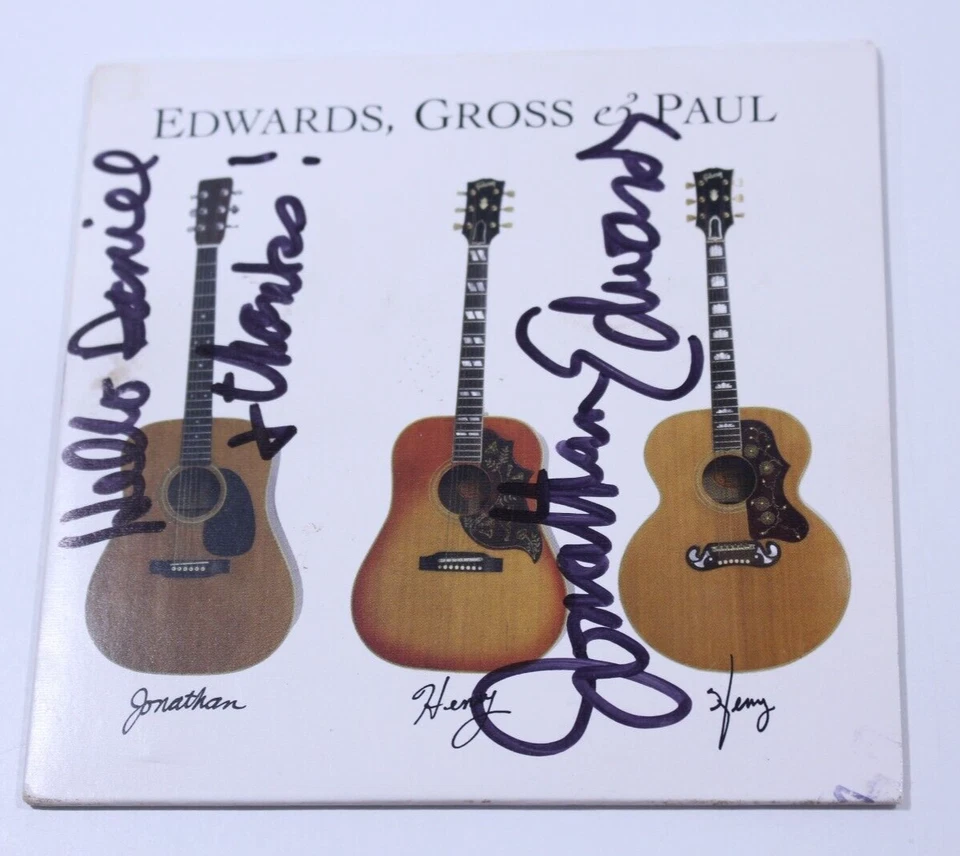 Edwards Gross & Paul CD Oop Signed Auto Signature Autograph The Vereens HTF Rare Foto 2 de 4