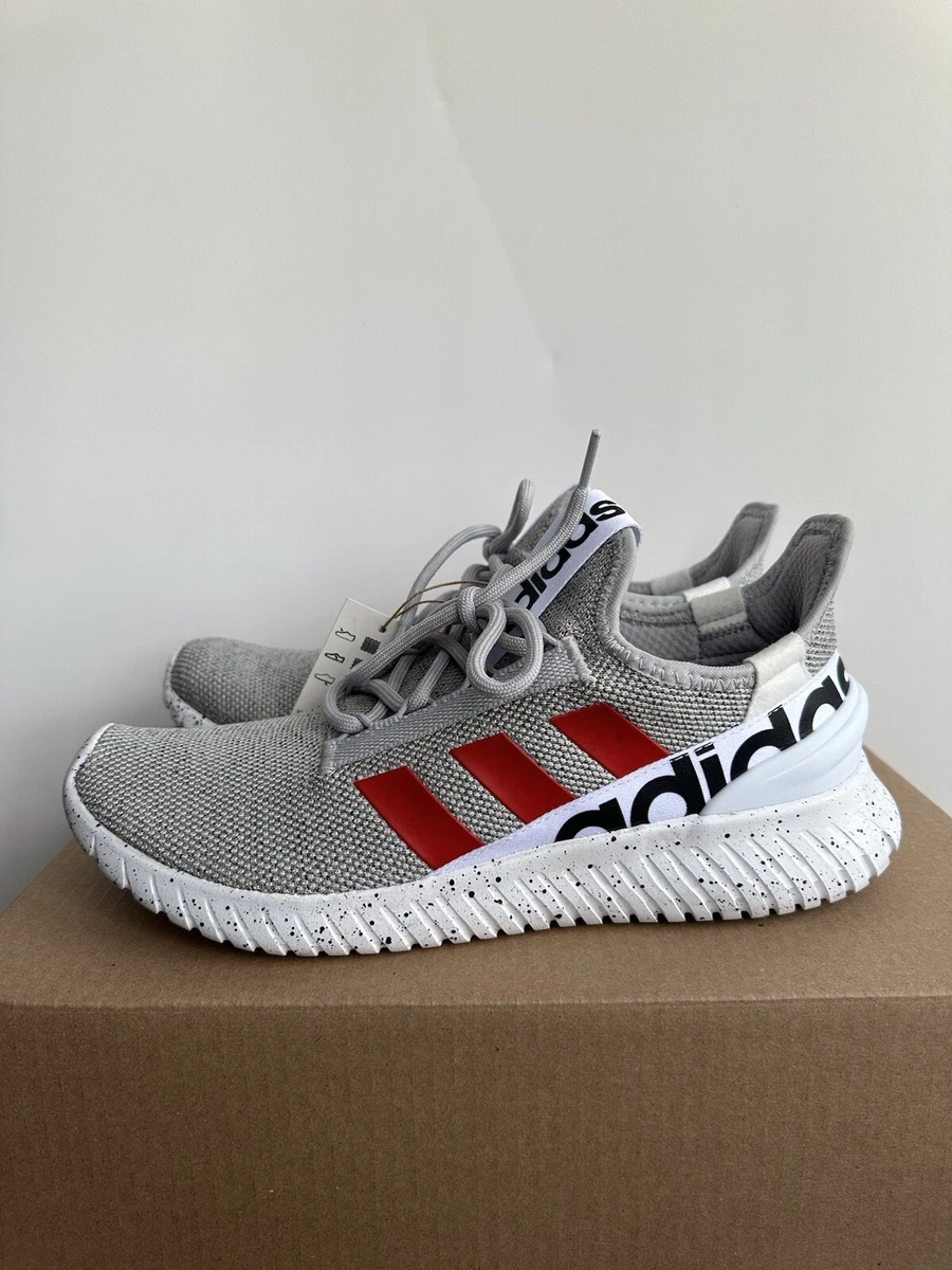 Adidas grey hotsell red shoes