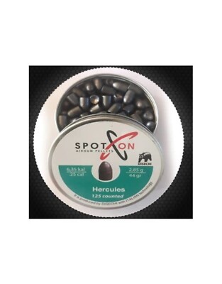 .25 Cal | 44 Gr | 125 Rd | Hercules Lead Domed Slugs by Spoton - pack of 6