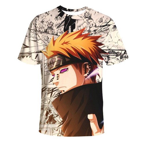 Naruto shirts Shippuden Akatsuki Sasuke Kakashi Pain Anime Men 3D unisex manga - Picture 23 of 25