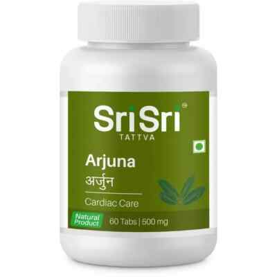 Pack of 5 Sri Sri Tattva Ayurveda ARJUNA 60 Tablets Free Shipping World Wide