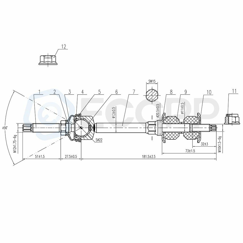 10pcs Complete Front Suspension Kits For 2006 2007 2008 Dodge Ram 1500