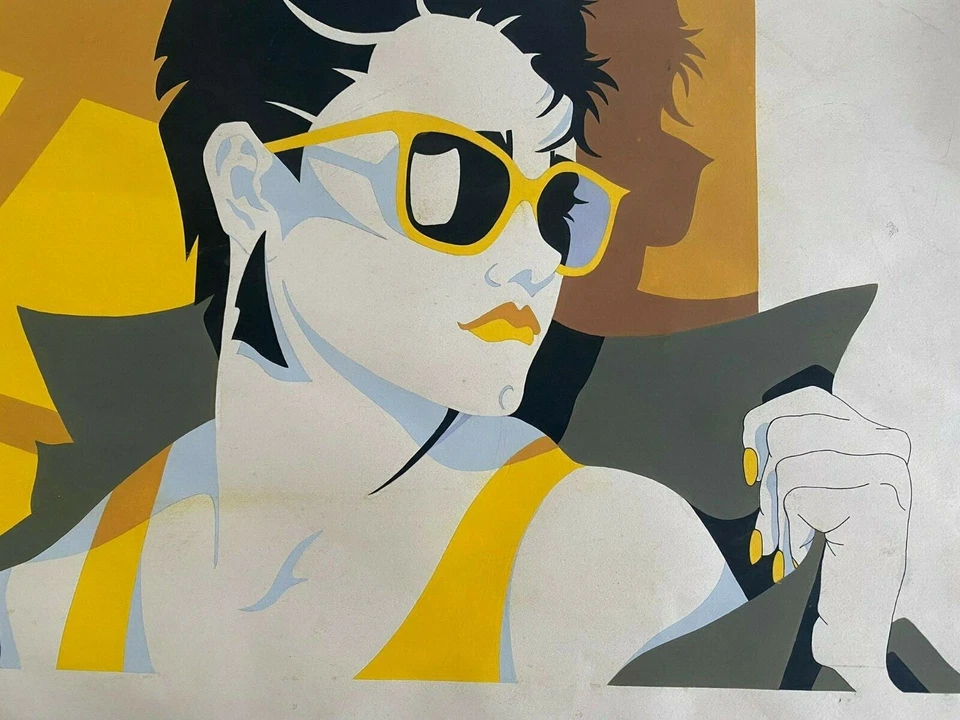 Pintura acrílica/evaluación de arte estilo original de Patrick Nagel (1945-1984) Foto 4 de 4