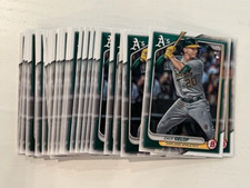 (50) ZACK GELOF Oakland A's 2024 Bowman Baseball base rookie card #14