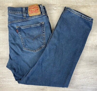 Levi s 541 Jeans Blue Denim Faded Pants Men Size 38X32 (Actual 37X29)