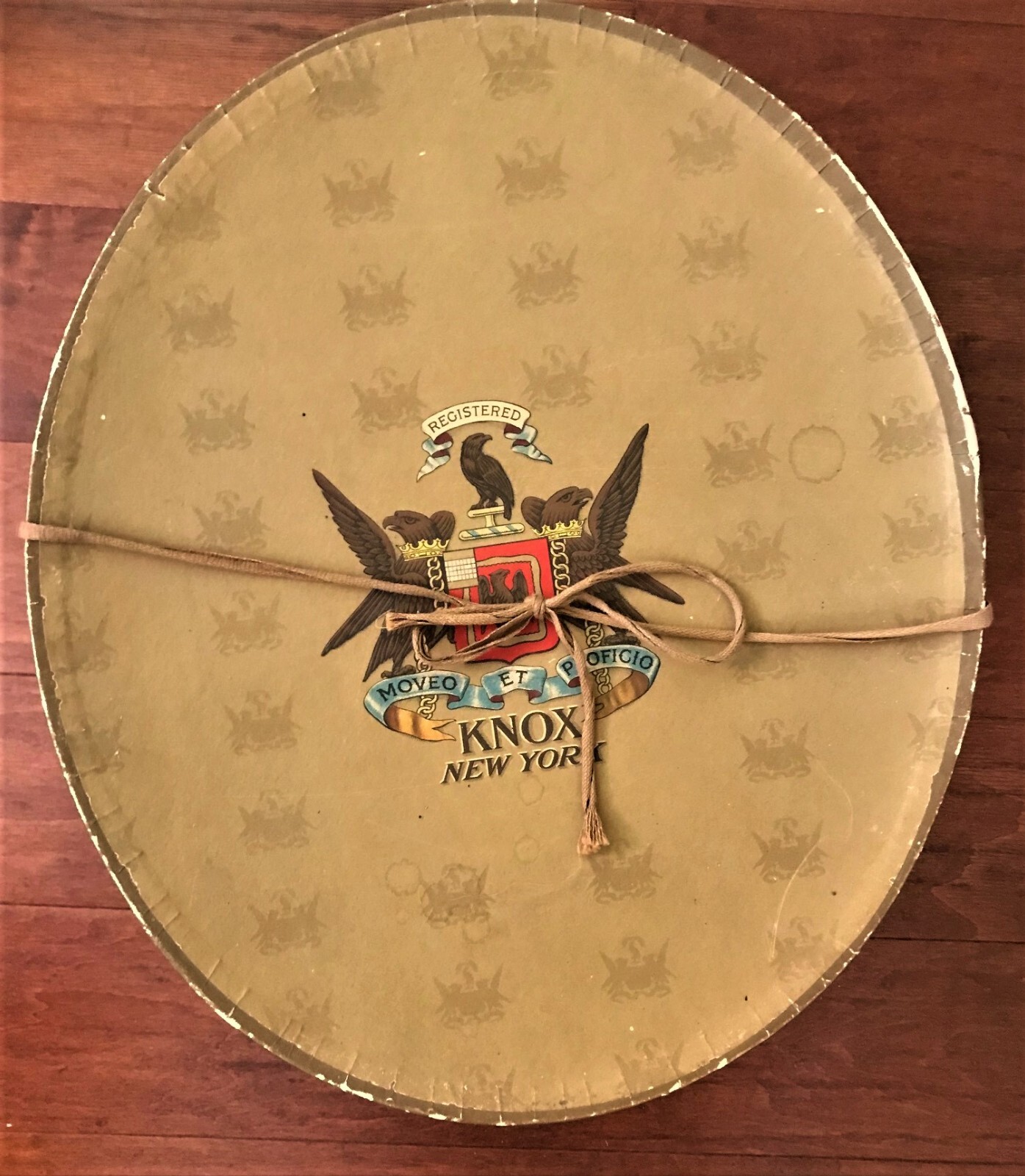 Vintage MidCentury KNOX New York Hat Box 1950's Ova… Gem