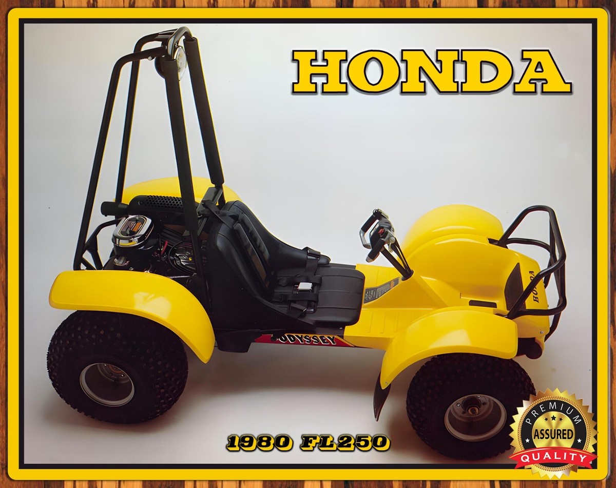 Honda ATV - 1980 Odyssey FL250 - Metal Sign 11 x 14 | eBay