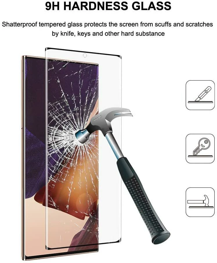 For Samsung Galaxy S25 S24 S23 S22 S21 Ultra Tempered Glass Screen Protector - Image 4 of 4