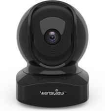 IP Camera 2K, WiFi, 2 Way Audio Night Vision, Works with Alexa, TF Card Slot