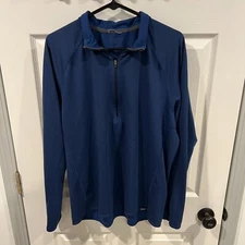Patagonia Blue Capilene Midweight Baselayer 1/2 Zip Pullover Men’s XL Polartec