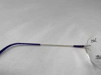 Silhouette Eyeglasses 5330 53-19-140 Purple Metal Rimless Made in Austria Silhouette Purple Eyeglass Frames for sale | eBay main image 3