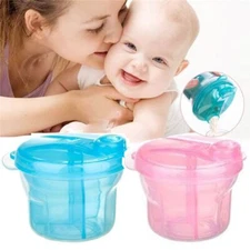 3 Grid Portable Milk Powder Formula Dispenser Foods Container Infant Storage Box