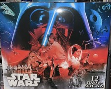 DISNEY Star Wars 12 Days of Socks Mens Low Cut And Crew Shoe Size 6-12 New
