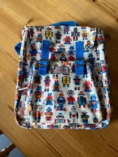Cath Kidston  Boys All Over Robot Print Back Pack With Adjustable Straps