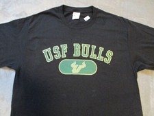 University of South Florida USF Bulls Mens Medium Black Green Soccer Tennis Golf