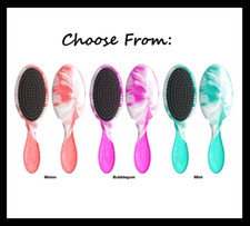 Wet Brush Detangler Hair Brush - COLOR SHOCK - Choose From: