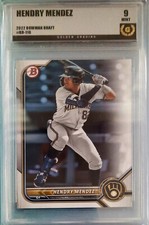 Hendry Mendez 2022 Bowman Draft Prospects #BD-116 Golden Grading (GG) 9 Mint