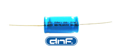 (10 PACK) 150 MFD Axial Electrolytic Non-Polar Capacitor 100 VOLT - SHIPS TODAY!