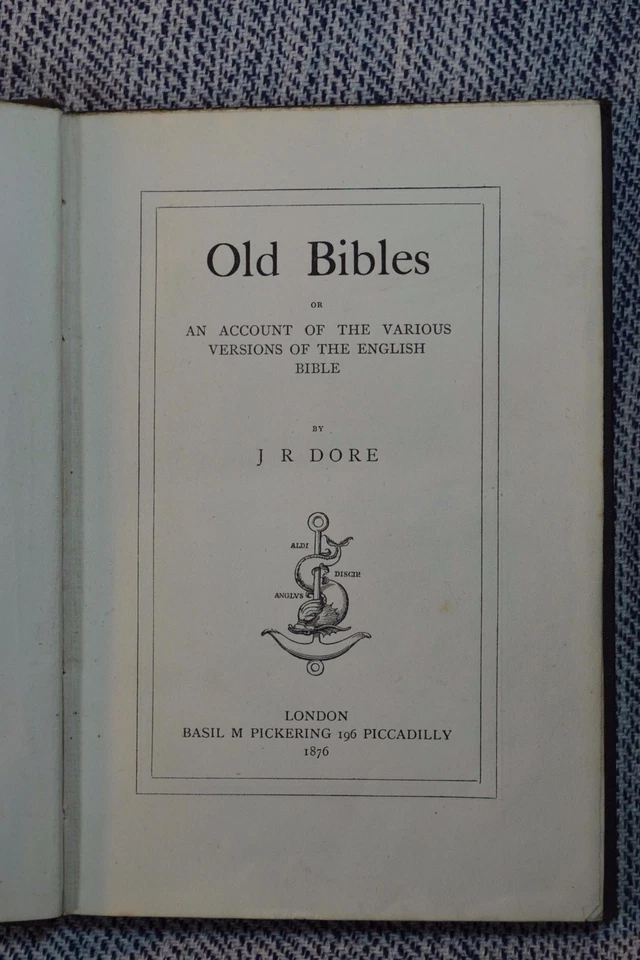 J R Dore Old Bibles English author's tipped in letter! 1876 Clan Macpherson too! - Image 2 of 4