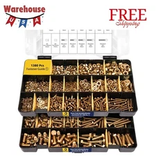 1380pcs Nuts and Bolts Assortment Kit - Heavy Duty Grade 8.8 Metric M4 M5 M6 ...