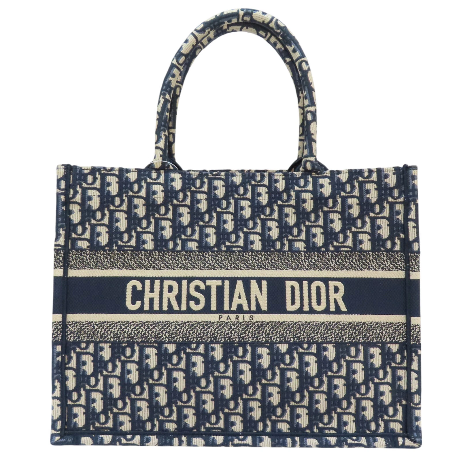 Sac fourre tout DIOR livre oblique toile bleu