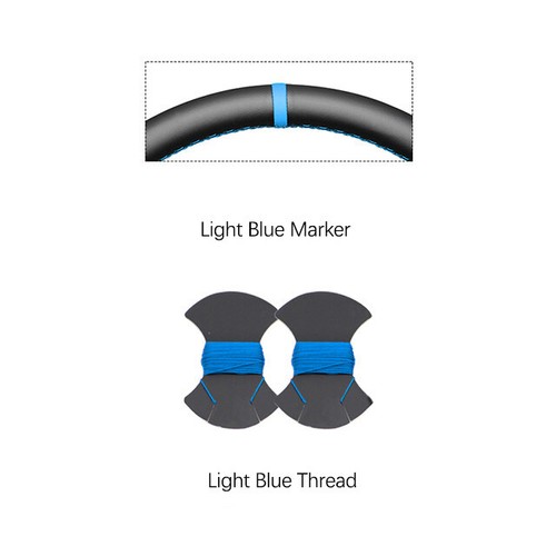 Black Carbon Fiber Suede Car Steering Wheel Cover for Audi S1 8X S3 Sportback S4 - Picture 10 of 15