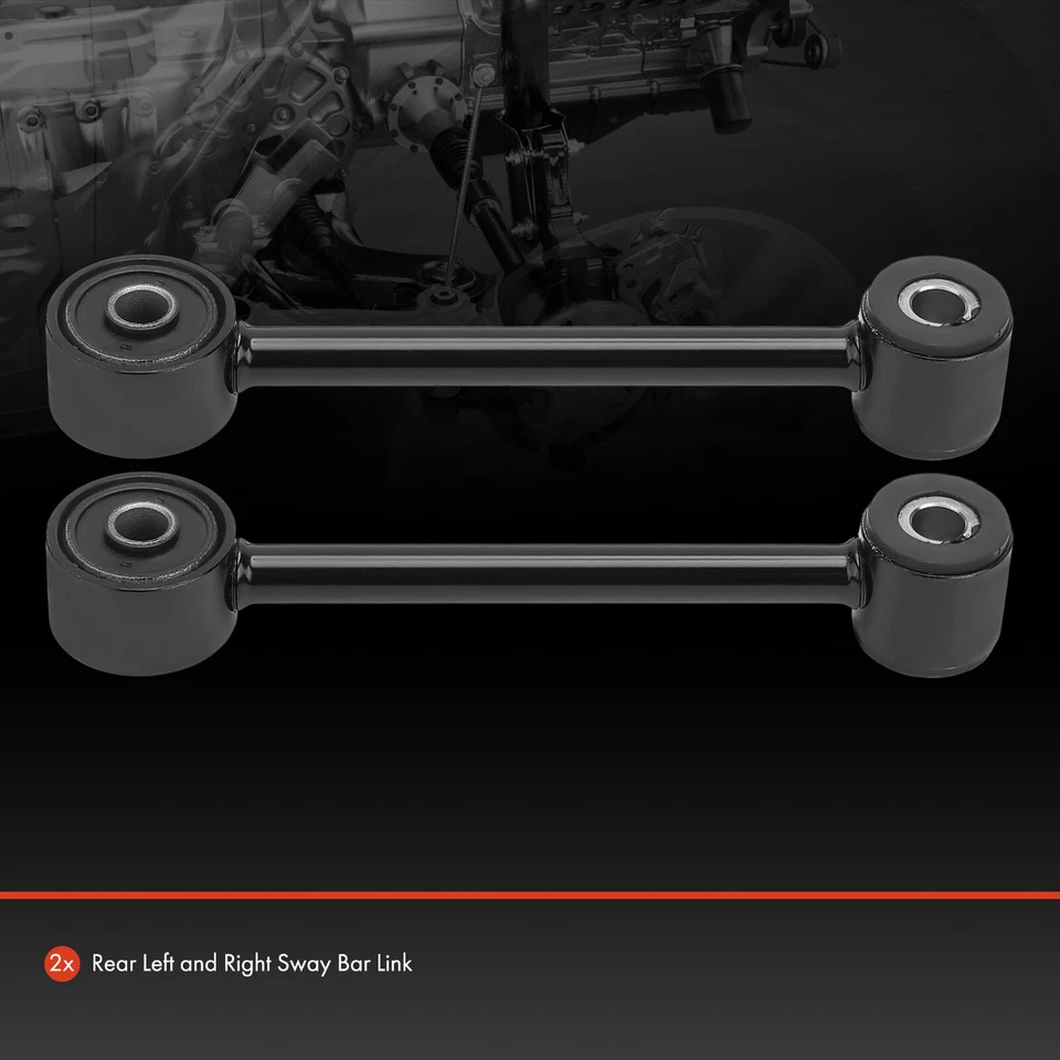 2x Eslabones de barra estabilizadora trasera para conductor y pasajero para Chevrolet S10 GMC Sonoma 1996-2004 Foto 3 de 4