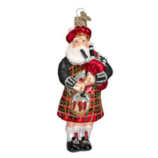 Old World Christmas Highland Santa Ornament w