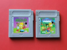 Game Boy Simpsons Bart vs the Juggernauts Camp Deadly Nintendo Original 2 Games