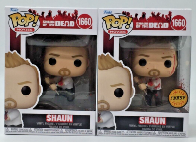 Funko POP! Shaun of the Dead Shaun #1660 CHASE & Common Set of 2