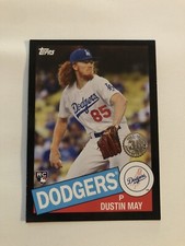 2020 Topps Dustin May Rookie 35th Anniversary 1985 Retro Black RC /299 85-57 🔥