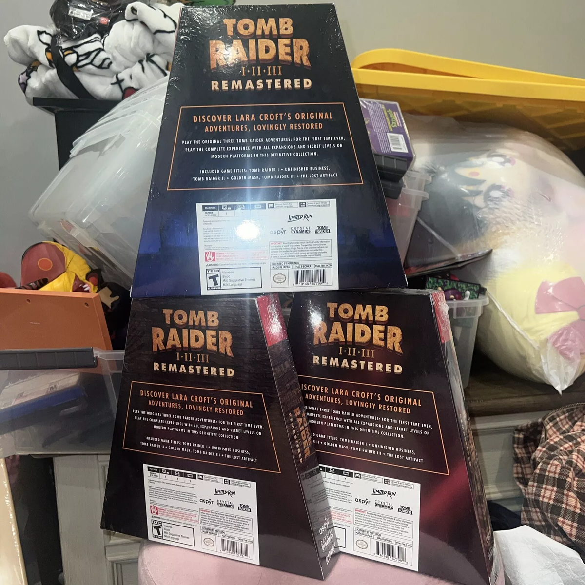Tomb Raider I-III Remastered Switch Limited Run Games Special Box