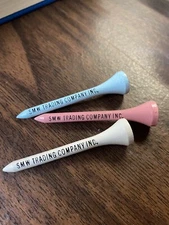 Vintage Wall Street SMW Trading commodity broker golf tees (set of 3) Sealed Bag